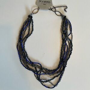 NWT Decoded Chain and Beaded Necklace